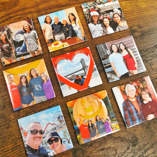 2x2 Custom Photo Magnets (9 pcs)